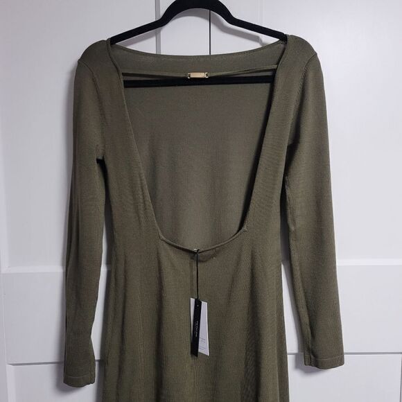 WHO WHAT WEAR COLLECTION Jade Square-Back A-line dress, large - Picture 7 of 8